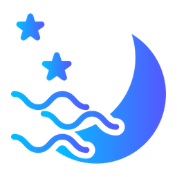 Weather fog night  Icon