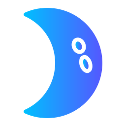 Weather half moon  Icon