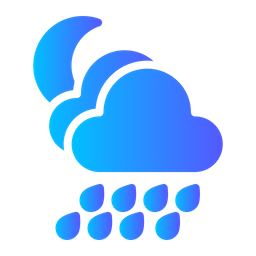 Weather rain night  Icon