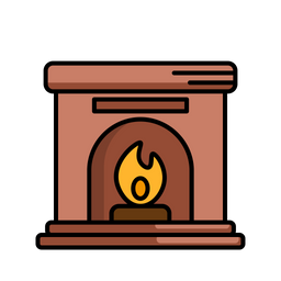 Christmas Fireplace  Icon