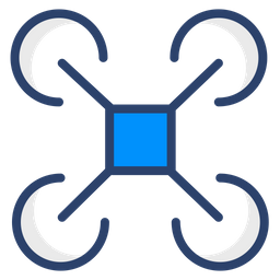 3 D Drone  Icon