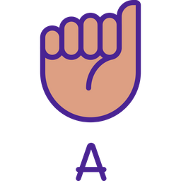 Letter Sign Language Icon