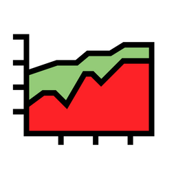 Gráfico de linea  Icono