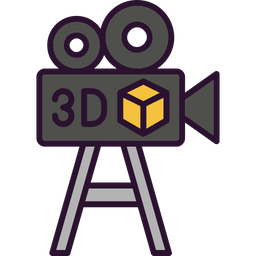 3 D Video  Icon