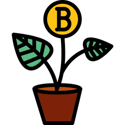 Bitcoin Plant  Icon