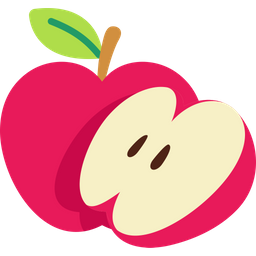 Apple With Half Cut  Icon