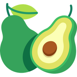 Avocado With Half Cut  Icon