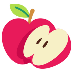 Apple With Half Cut  Icon