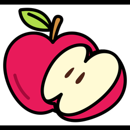 Apple-with-half-cut  Icon