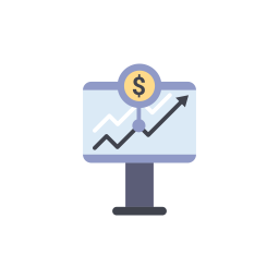 Cryptocurrency graph  Icon