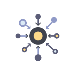 Décentralisé  Icône