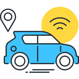 Autonomes Auto  Symbol