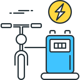 Fahrradladestation  Symbol