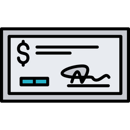 Bank Cheque  Icon