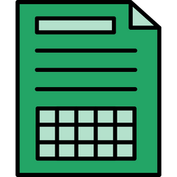 Financial Sheet  Icon