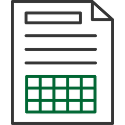 Financial Sheet  Icon