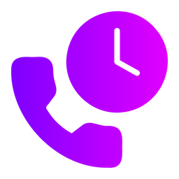 On Time Support  Icon