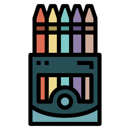 Crayon Color  Icon