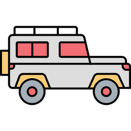 Travelling Jeep Car Crossover Jeep Icon