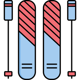 Outdoor Sports Ski Board Skiing Icon