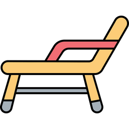 Beach Chair Beach Deck Chair Icon
