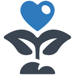 Growth love  Icon