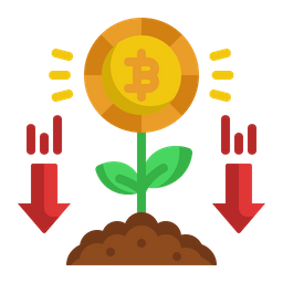 Bitcoin Loss  Icon