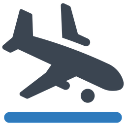 Airplane landing  Icon