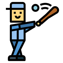 Baseball Player  Icon