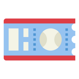 Baseball Ticket  Icon