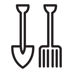 Fork And Shovel  Icon