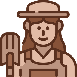 Female Farmer  Icon