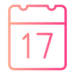 Day 17 Calendar Date Icon
