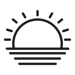 Sol quente  Ícone