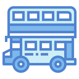 Double Decker Bus  Icon