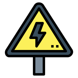 Electric Danger Sign  Icon