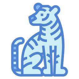 Sitting Tiger  Icon