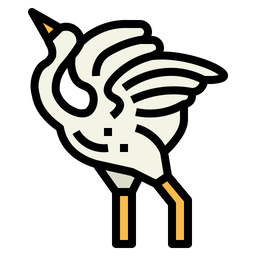 Crane Bird  Icon