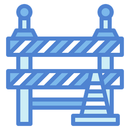 Construction Barrier  Icon