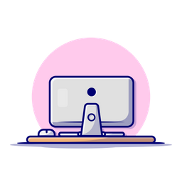 Back Side Computer  Icon