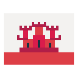 Gibraltar Flag  Icon