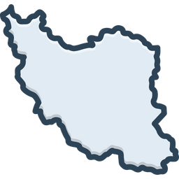 Iran Map  Icon