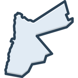 Jordan Map  Icon