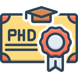 Phd Certificate  Icon