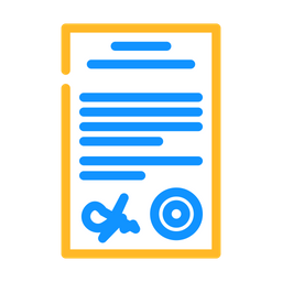 Contract Document  Icon