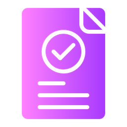 Aprobación de documentos  Icono