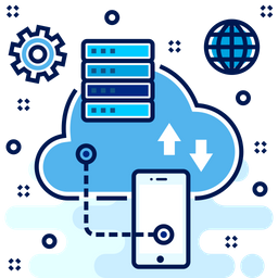 클라우드 호스팅  아이콘