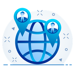 Global Business Location  Icon