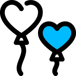 Heart Balloons  Icon