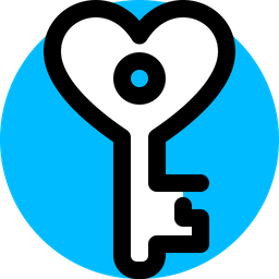 Heart Key  Icon